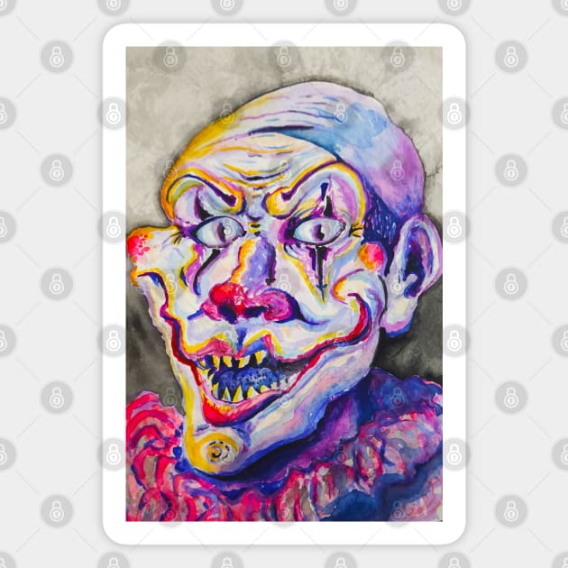 Clowning Portrait Magnet by Nick Chicone